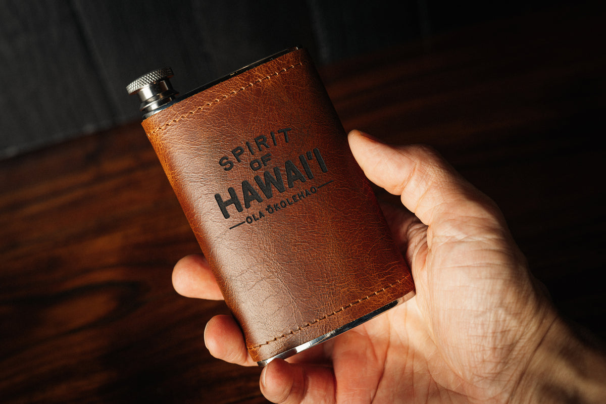 Ola ʻŌkolehao, Spirit of Hawaiʻi Flask (Hilo Pickup)