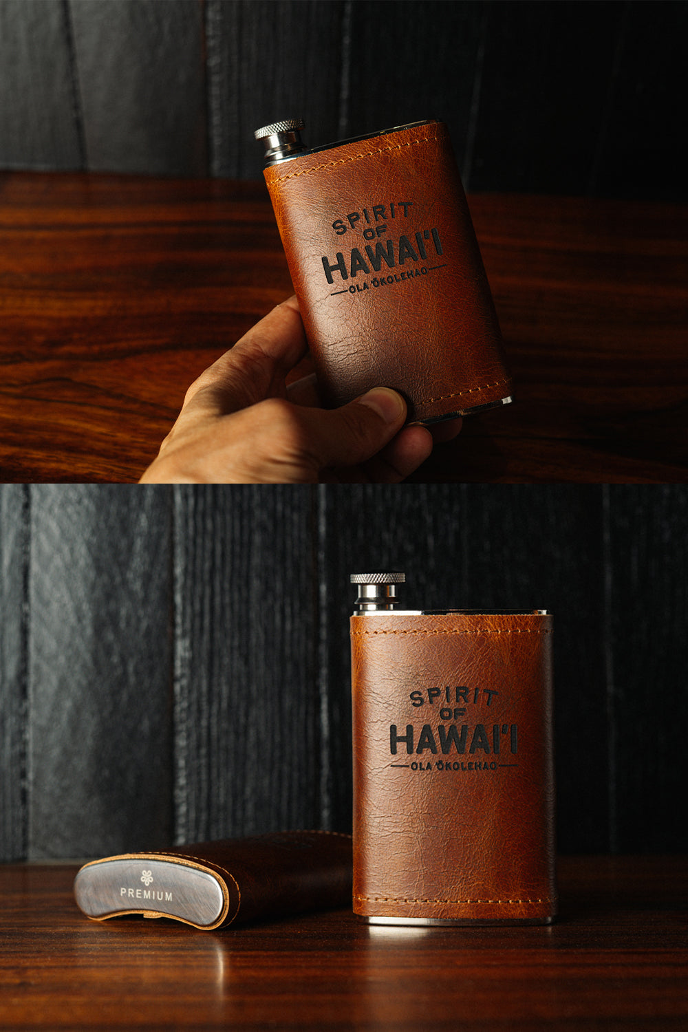 Ola ʻŌkolehao, Spirit of Hawaiʻi Flask (Hilo Pickup)